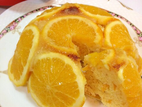 ◤電鍋レシピ◢　まるっとオレンジドームケーキ